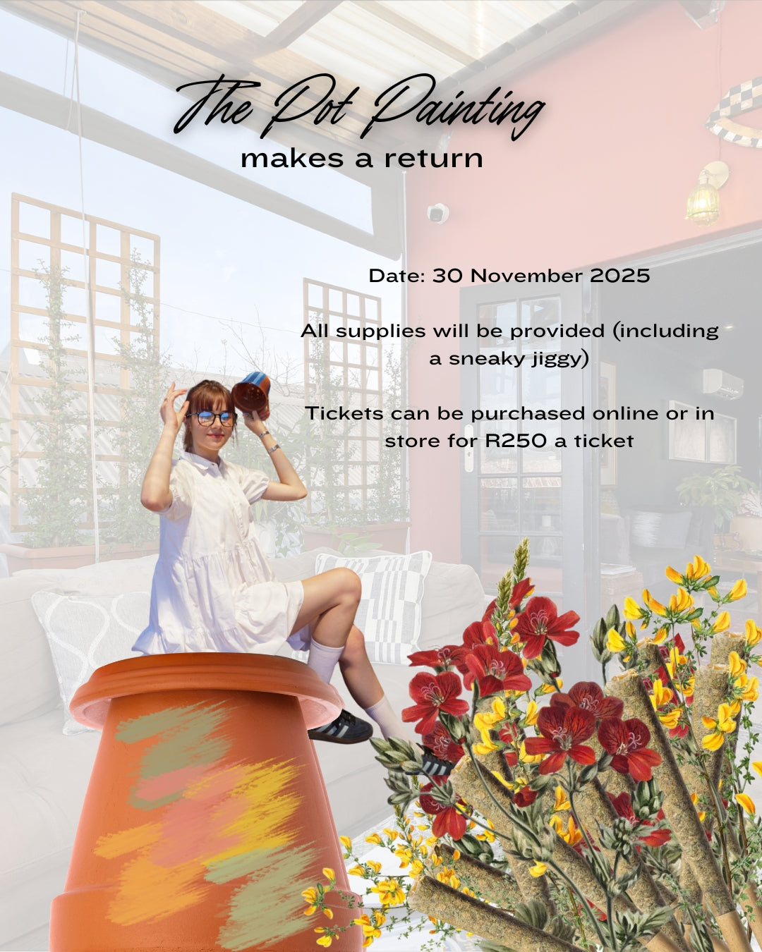 Pot Painting at the lounge